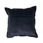 Kussenhoes linnen-velvet Nordic Stripe natuurlijk zwart gestreept 50 x 50 cm, voor bank en zithoek