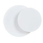 Witte wandlamp met twee overlappende ronde cirkels