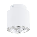 Plafondlamp Nano gepoedercoat staal wit, minimalistisch, 1 fitting, max. 12 W led, 11 x 12 cm, woonkamer, hal of kantoor