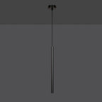 Hanglamp gepoedercoat staal Selter zwart, minimalistisch, hoogte verstelbaar, 1 lichtpunt G9 – eettafel of zithoek