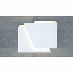 Wandlamp wit gepoedercoat staal, modern, G9-fitting, 17 x 13 cm – voor gang, trap en entree