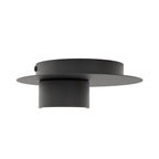 Plafondlamp gepoedercoat staal modern zwart Ø 20 cm, met GX53-fitting voor woonkamer, slaapkamer en hal