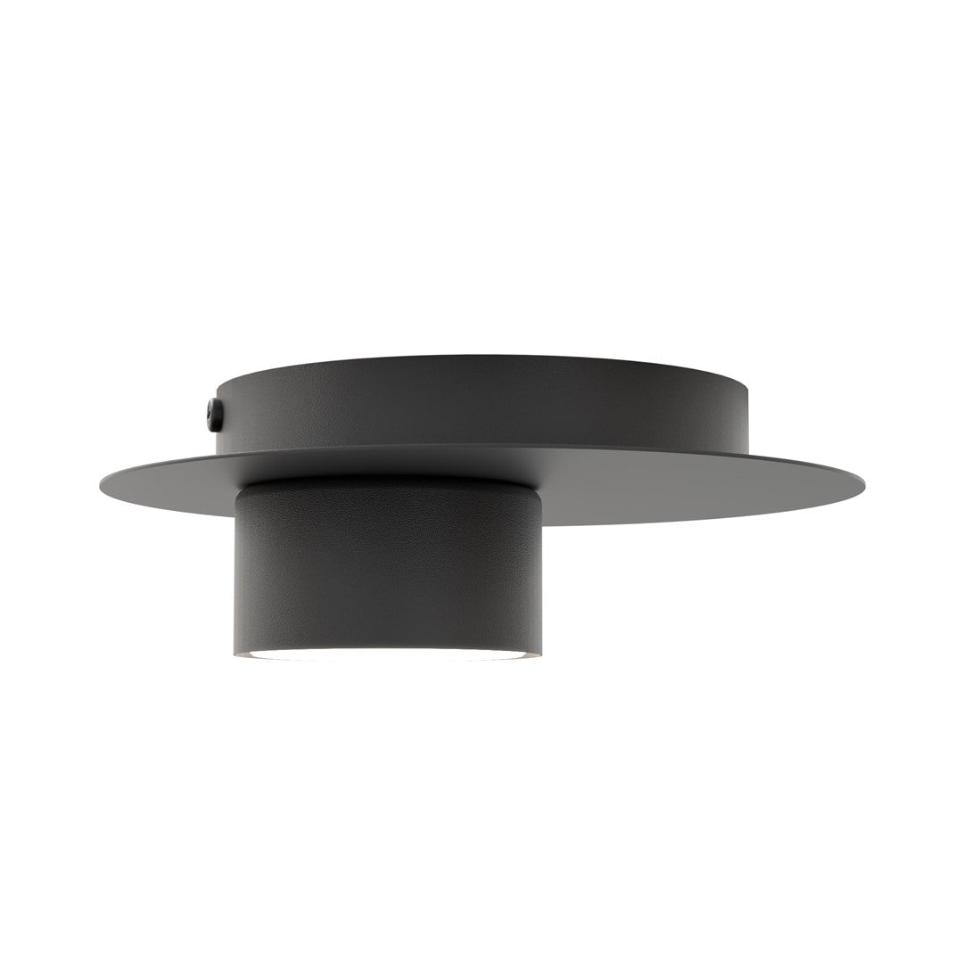 Plafondlamp gepoedercoat staal modern zwart Ø 20 cm, met GX53-fitting voor woonkamer, slaapkamer en hal