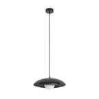 Hanglamp gepoedercoat staal Skin zwart Ø 30 cm, Scandinavisch, voor eettafel en woonkamer