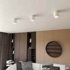 Plafondlamp Nano gepoedercoat staal wit, minimalistisch, 1 fitting, max. 12 W led, 11 x 12 cm, woonkamer, hal of kantoor