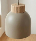 Hanglamp gepoedercoat staal en multiplex Kru, Scandinavisch, beige, spider-ophanging, 1 x E27