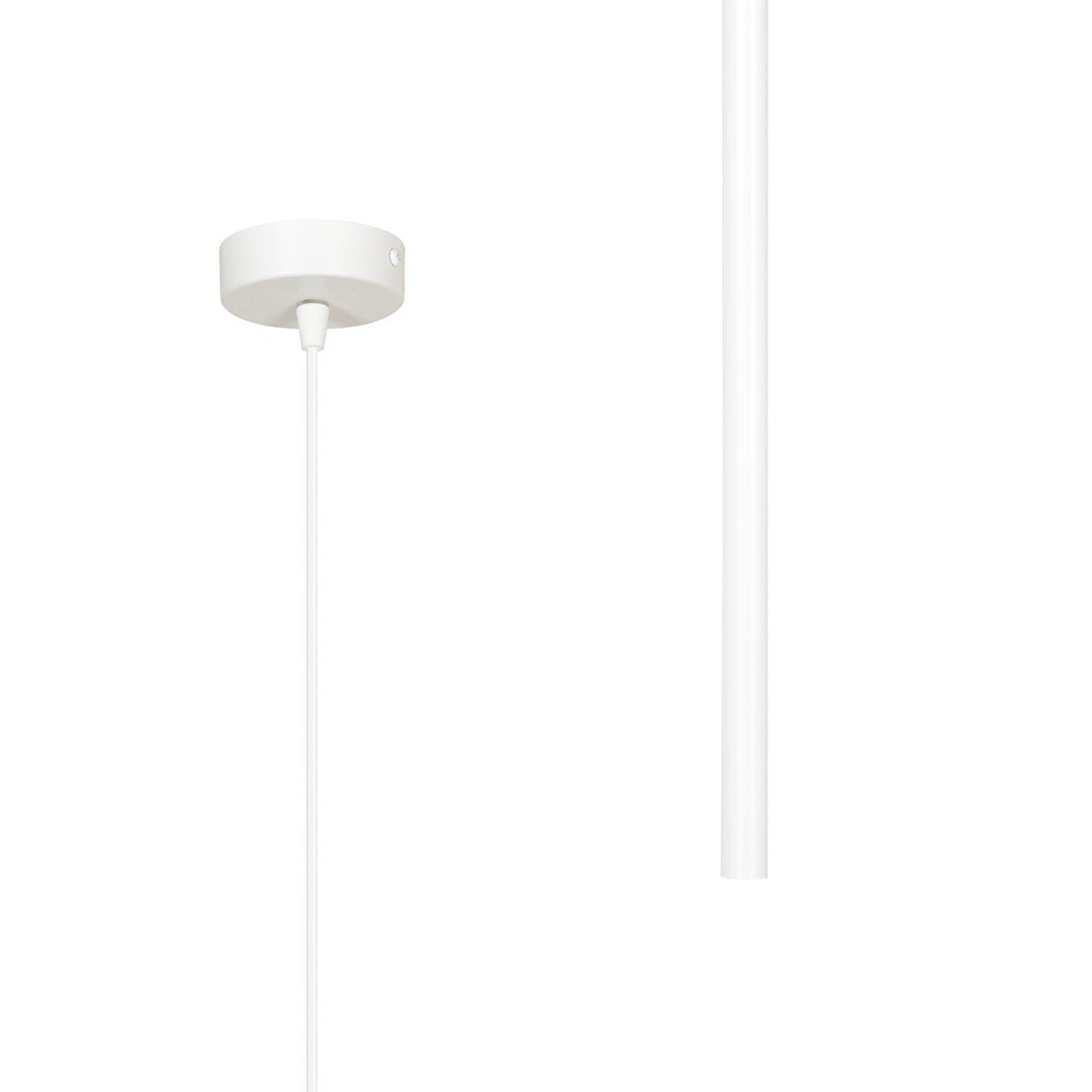 Hanglamp Selter gepoedercoat staal minimalistisch wit, hoogte verstelbaar, 1 x G9-fitting