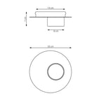 Plafondlamp gepoedercoat staal modern zwart Ø 20 cm, met GX53-fitting voor woonkamer, slaapkamer en hal