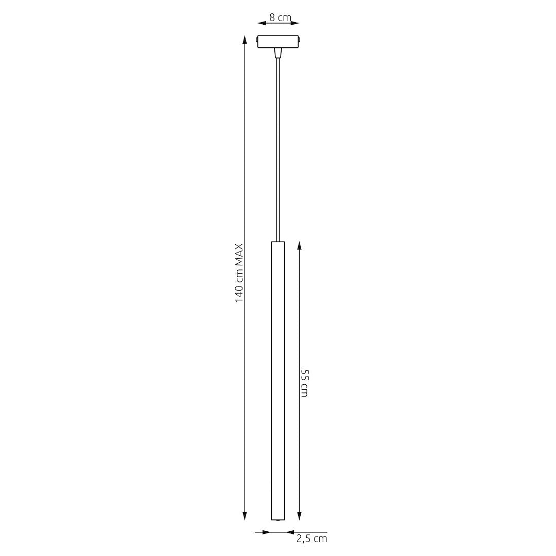 Hanglamp Selter staal modern beige, 1 fitting G9, max. 8 W led, verstelbare hoogte