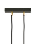 Hanglamp Glam gepoedercoat staal en glas, retro, zwart met transparante glazen kap Ø 14 cm, E14