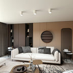 Plafondlamp Nano gepoedercoat staal wit, minimalistisch, 1 fitting, max. 12 W led, 11 x 12 cm, woonkamer, hal of kantoor