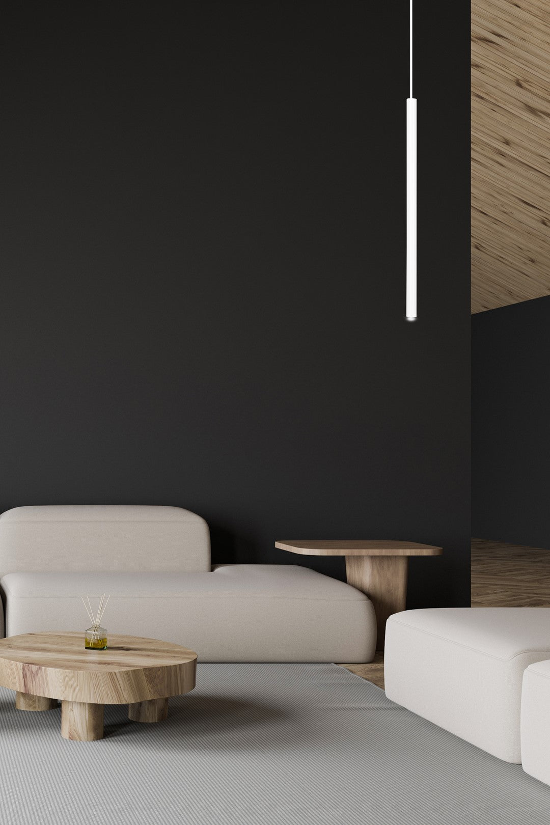 Hanglamp Selter gepoedercoat staal minimalistisch wit, hoogte verstelbaar, 1 x G9-fitting