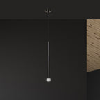 Hanglamp gepoedercoat staal Selter zwart, minimalistisch, hoogte verstelbaar, 1 lichtpunt G9 – eettafel of zithoek