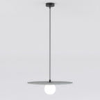 Hanglamp vilt en gepoedercoat staal Calma, boho, grijs, Ø 40 cm, 1 lichtpunt, G9, voor slaapkamer of woonkamer
