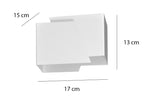 Wandlamp wit gepoedercoat staal, modern, G9-fitting, 17 x 13 cm – voor gang, trap en entree