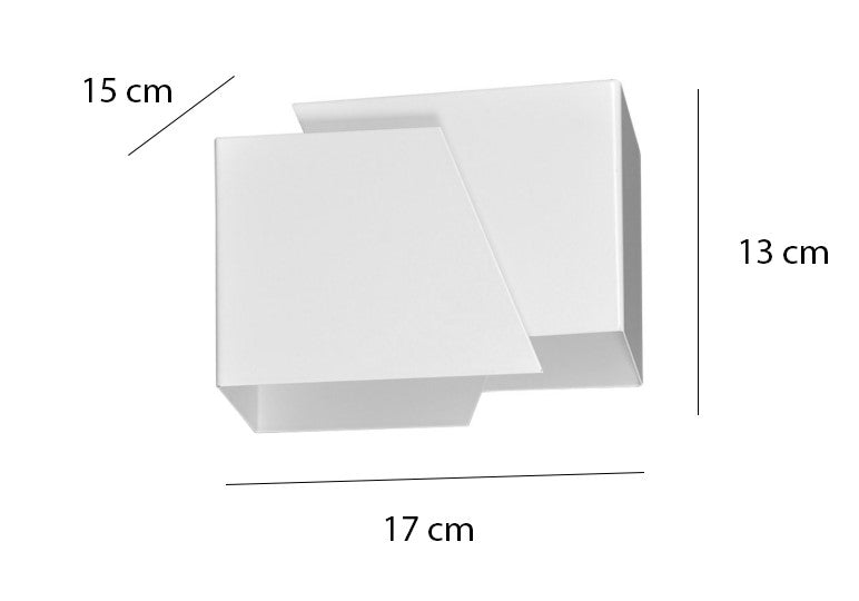 Wandlamp wit gepoedercoat staal, modern, G9-fitting, 17 x 13 cm – voor gang, trap en entree
