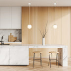 Hanglamp staal en glas retro Royal, wit met gouden accenten, Ø 14 cm kap, voor keuken, woonkamer of eetkamer