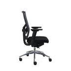 Bureaustoel ergonomisch mesh zwart, Regain-zitting, 4D-armleggers, lendensteun en synchroonmechaniek, Zuidas