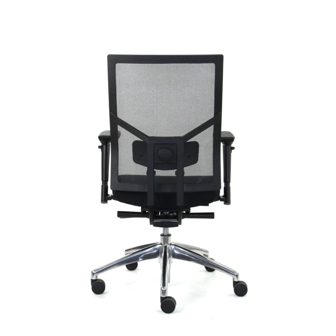 Bureaustoel ergonomisch mesh zwart, Regain-zitting, 4D-armleggers, lendensteun en synchroonmechaniek, Zuidas