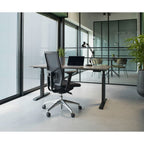 Bureaustoel ergonomisch mesh zwart, Regain-stoffering, 4D-armleggers en synchroonmechaniek