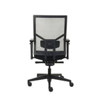 Bureaustoel ergonomisch mesh zwart, Regain-stoffering, 4D-armleggers en synchroonmechaniek