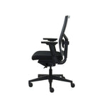 Bureaustoel ergonomisch mesh zwart, Regain-stoffering, 4D-armleggers en synchroonmechaniek