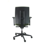 Bureaustoel ergonomisch Regain-stof groen Eva Comfort, verstelbare lendensteun en 4D-armleggers
