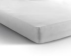 Hoeslaken jersey katoen wit 190/200 x 200/220 cm, hoekhoogte 30 cm, geschikt voor boxspring