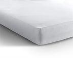 Hoeslaken jersey katoen wit 160/180 x 200/220 cm, hoekhoogte 40 cm, geschikt voor boxspring