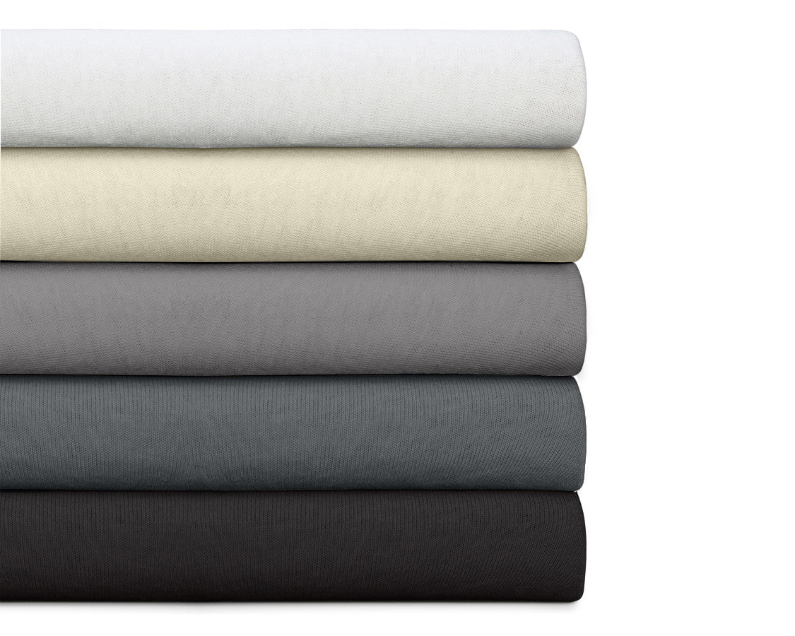 Hoeslaken dubbel jersey katoen zwart 160/180 x 200/220 cm, hoekhoogte 40 cm voor matras en boxspring