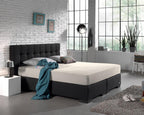 Hoeslaken jersey katoen crème 140 x 200/220 cm, hoekhoogte 40 cm, geschikt voor boxsprings en matrassen