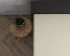 Hoeslaken jersey katoen crème 160/180 x 200/220 cm, hoekhoogte 40 cm, voor boxspring en matras