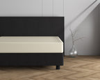 Hoeslaken jersey katoen crème 160/180 x 200/220 cm, hoekhoogte 40 cm, voor boxspring en matras