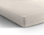 Hoeslaken jersey katoen crème 160/180 x 200/220 cm, hoekhoogte 40 cm, voor boxspring en matras