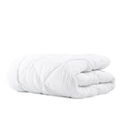 Dekbed enkel polyester micropercal wit 140 x 220 cm, warmteklasse 2, 400 g/m², wasbaar op 40°C