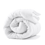 Dekbed enkel polyester micropercal wit 140 x 220 cm, warmteklasse 2, 400 g/m², wasbaar op 40°C