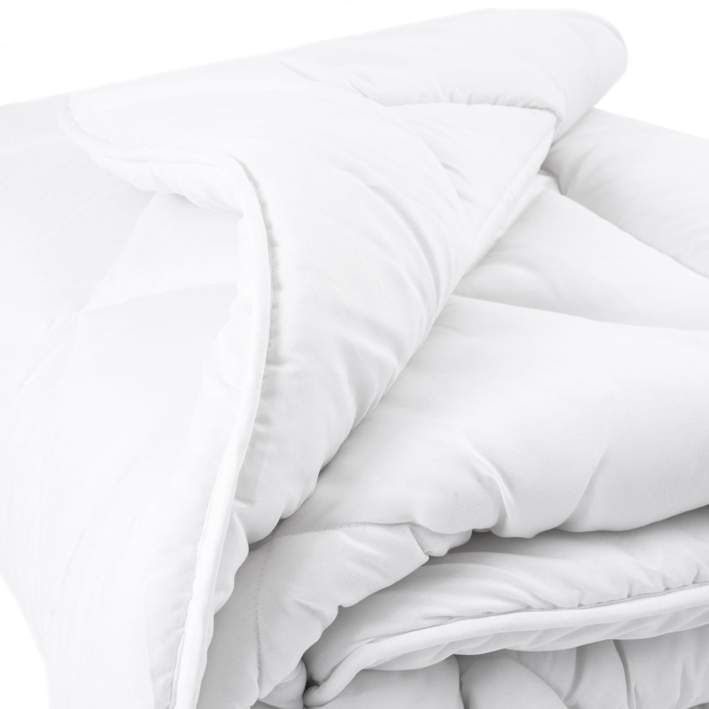 Dekbed enkel all-season micropercal wit 200 x 220 cm, warmteklasse 2, anti-huisstofmijt