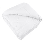 Dekbed 4-seizoenen micropercal wit 200 x 220 cm, tweedelig met drukknopen