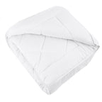 Dekbed 4-seizoenen micropercal polyester wit 240 x 220 cm, tweedelig met drukknopen voor de slaapkamer