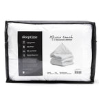 Dekbed 4-seizoenen micropercal polyester wit 240 x 220 cm, tweedelig met drukknopen voor de slaapkamer