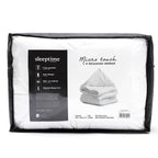 Dekbed 4-seizoenen micropercal polyester wit 240 x 220 cm, tweedelig met drukknopen voor de slaapkamer