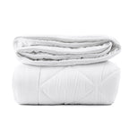 Dekbed 4-seizoenen micropercal polyester wit 240 x 220 cm, tweedelig met drukknopen voor de slaapkamer