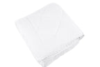 Dekbed 4-seizoenen micropercal polyester wit 240 x 220 cm, tweedelig met drukknopen voor de slaapkamer