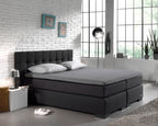 Splittopper hoeslaken katoen percal grijs 160 x 200 cm, hoekhoogte 15 cm, voor boxspring en matras