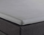Hoeslaken splittopper katoen percal grijs 160 x 210 cm, voor boxspring en matras