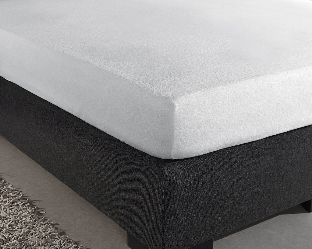 Hoeslaken molton wit 160 x 200/220 cm, katoen-polyestermix, hoekhoogte 30 cm, voor matras