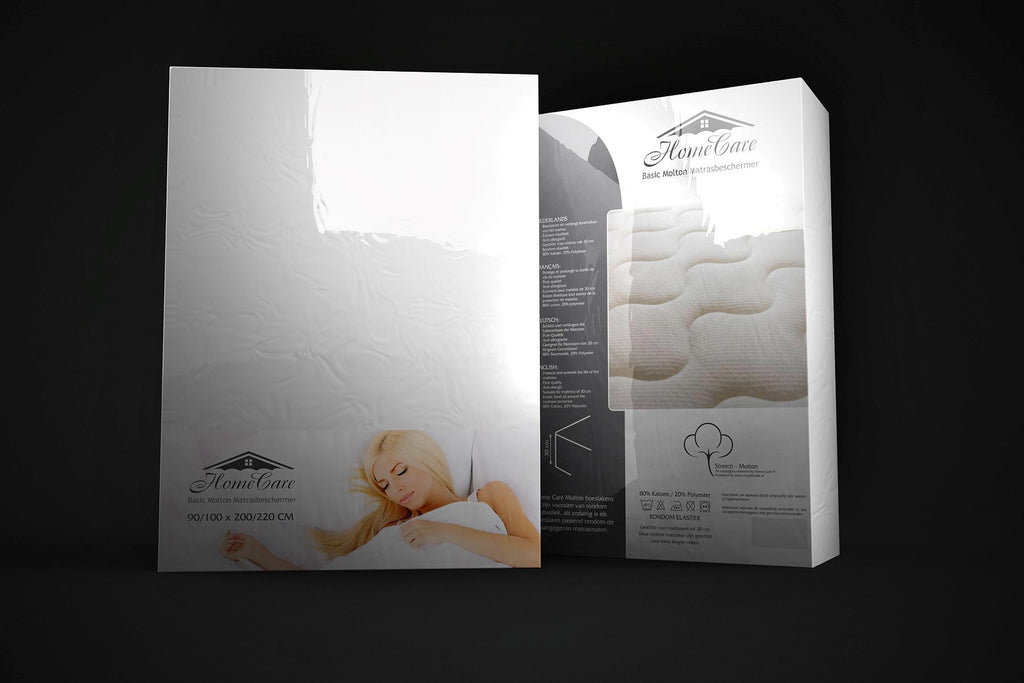 Hoeslaken molton wit 160 x 200/220 cm, katoen-polyestermix, hoekhoogte 30 cm, voor matras