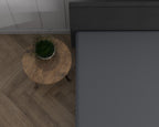 Hoeslaken jersey katoen antraciet 140 x 200/220 cm, hoekhoogte 30 cm, voor boxspring en matras