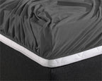 Hoeslaken jersey katoen antraciet 140 x 200/220 cm, hoekhoogte 30 cm, voor boxspring en matras