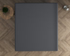 Hoeslaken jersey katoen antraciet 140 x 200/220 cm, hoekhoogte 30 cm, voor boxspring en matras